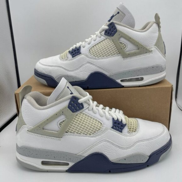 Jordan 4 Retro Midnight Navy - Picture 1 of 4